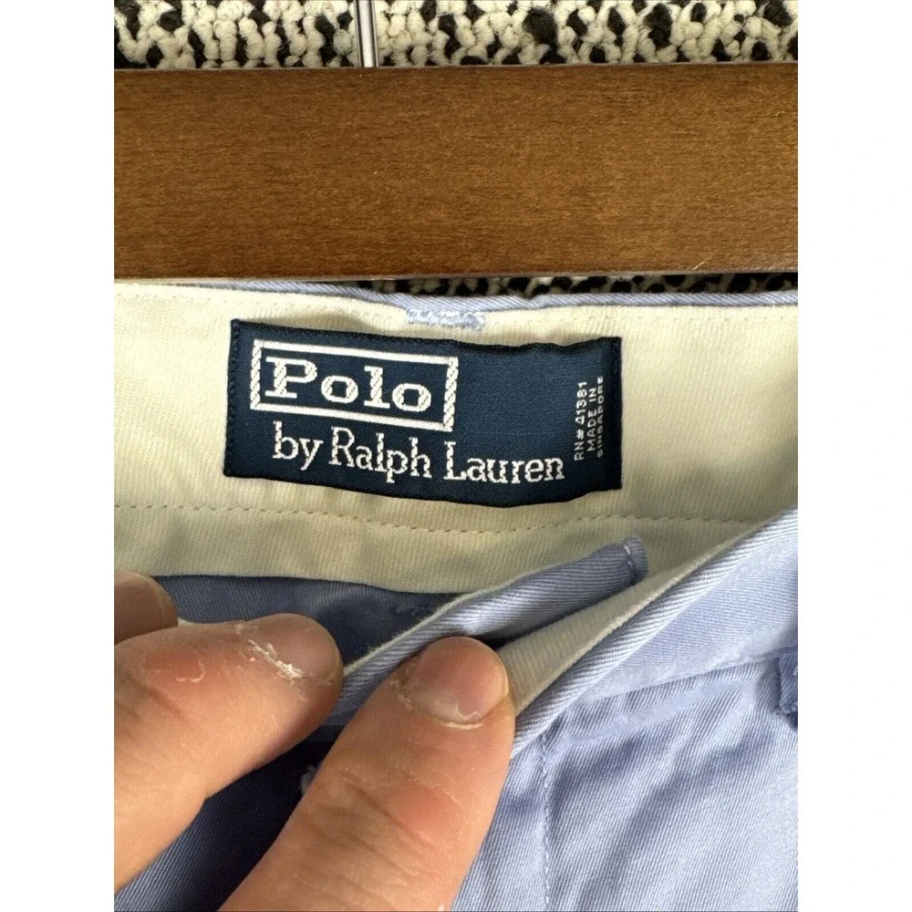 Polo Ralph Lauren Vintage Pants Mens 36/32‎ (Actual 36 X 31.5) Light Blue Chino
